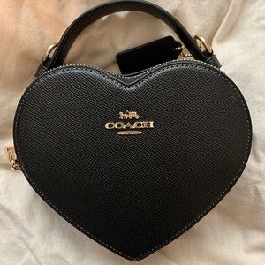 Coach Heart Bag Black